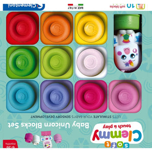 Boîte Arc-en-ciel 10 cubes Clemmy et Licorne