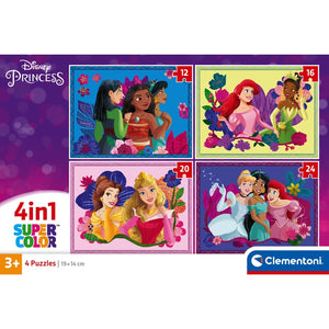 Disney Princess - 1x12 + 1x16 + 1x20 + 1x24 pièces
