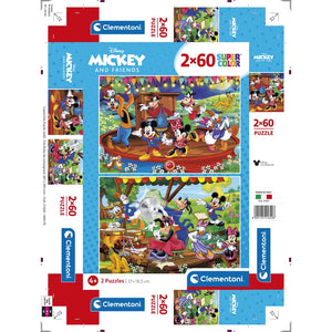 Disney Mickey and Friends - 2x60 pièces