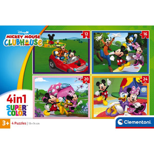 MICKEY MOUSE CLUB HOUESE - 1x12 + 1x16 + 1x20 + 1x24 pièces