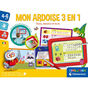 Mon ardoise 3 en 1 : trace, dessine et écris