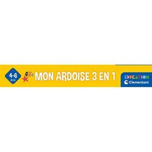 Mon ardoise 3 en 1 : trace, dessine et écris