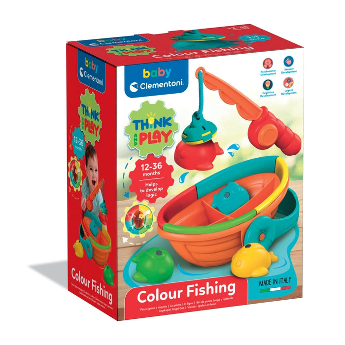 Bambebe – Jeu De Pêche Montessori 1-3 Ans – 15 Poissons En Tissu, Canne, Gobelets Empilables, Sac 2-en-1