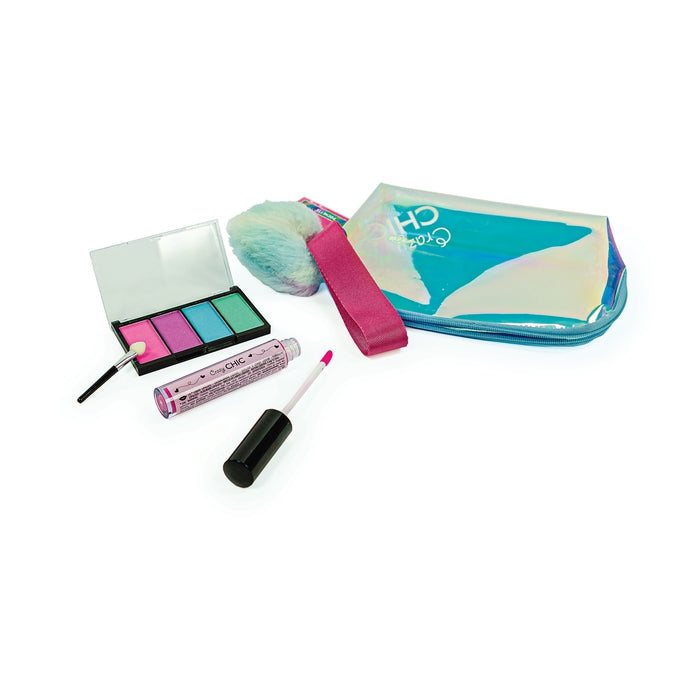 Trousse de maquillage holographique - Cœur