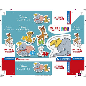 Disney Classic Characters - 1x3 + 1x6 + 1x9 + 1x12 pièces