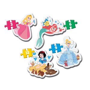 Disney Princess - 1x3 + 1x6 + 1x9 + 1x12 pièces