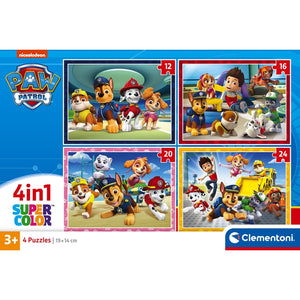 Paw Patrol - 1x12 + 1x16 + 1x20 + 1x24 pièces