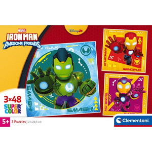 IRONMAN ANS HIS AWESOME FRIENDS - 3x48 pièces