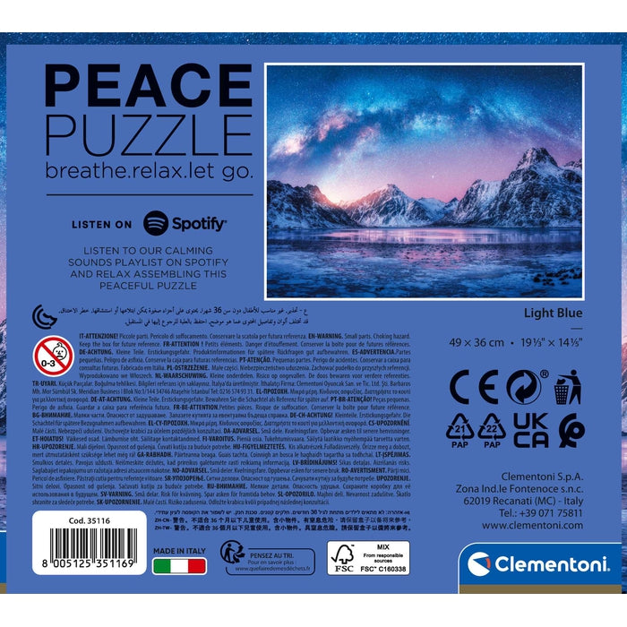 Peace Puzzle - Light Blue - 500 pièces