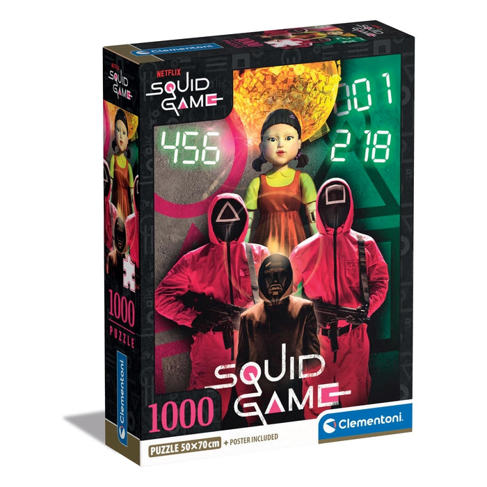 couverture de : Puzzle Squid Game 1000 pi&egrave;ces