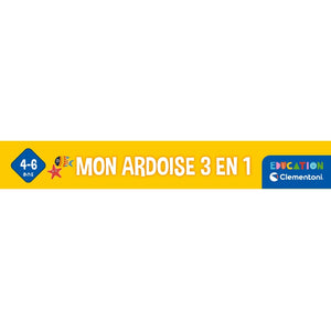 Mon ardoise 3 en 1 : trace, dessine et écris