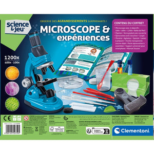 Microscope Pour | Apprentissage 100X-1200X,Microscope D'Apprentissage Scientifique Pour,Pour Garçons Filles Étudiants Scientifiques Amateurs Laboratoire Scolaire Et Domestique