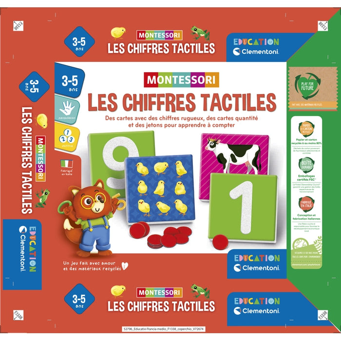 Les chiffres tactiles - Montessori