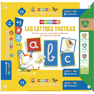 Les lettres tactiles - Montessori