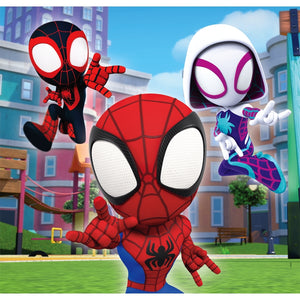 Clementoni- Puzzle Gigante Amazing Friends Marvel 40pzs Does Not Apply  Spiderman Supercolor Floor Spidey-40 pièces Sol, Enfants 3 Ans, Dessin
