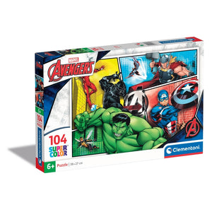Super Color Puzzle Marvel Avengers 2x60 pcs