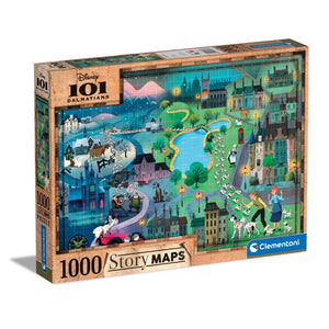 Disney Maps 101 Dalmatians - 1000 pièces