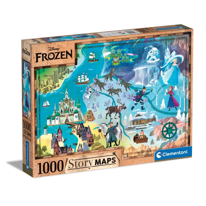 Disney Maps Frozen - 1000 pièces Clementoni FR