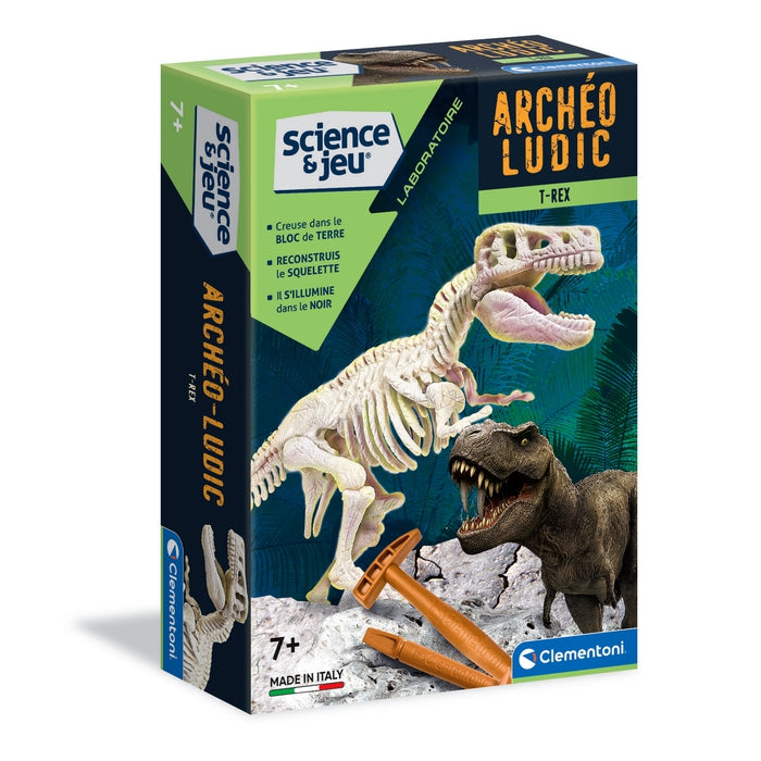 Clementoni Bundle Sciences Archéo Ludic T-Rex, Crée tes cristaux