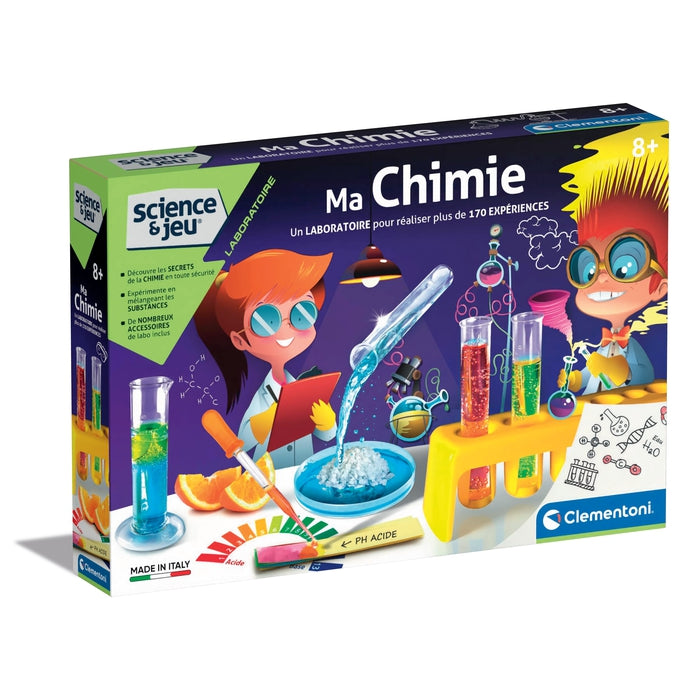 Clementoni Science & Jeu laboratoire 8005125193141 coffret de sciences pour  enfant
