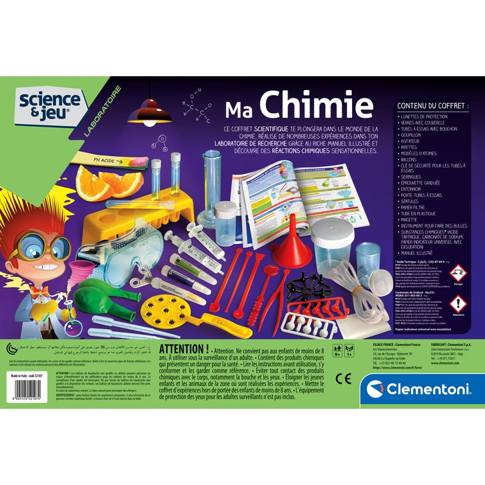Clementoni Jeu De Société De Chimie Mystérieuse Multicolore