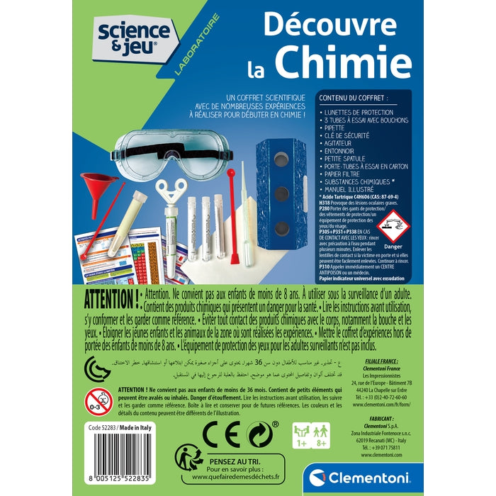 CLEMENTONI Science & Jeu - Ma Chimie - Jeu scientifique