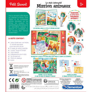 Mon stylo interactif - Mission animaux