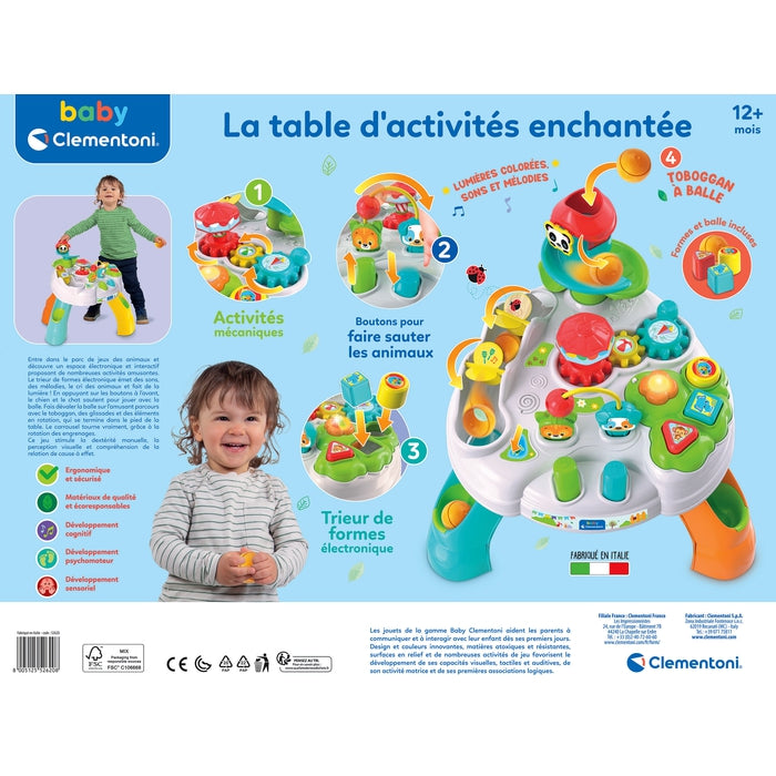 Clementoni - Brinquedo didático Baby Activity com som de tambor ㅤ